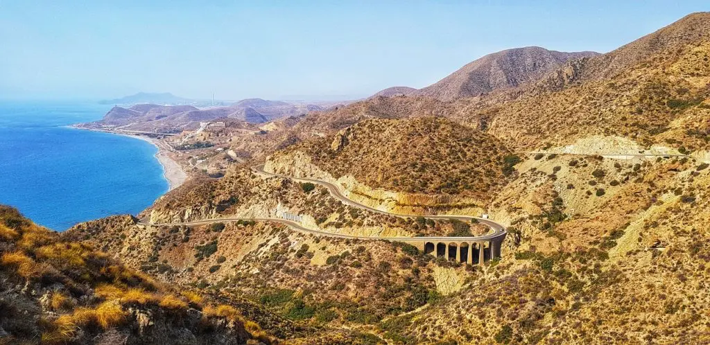 beautiful pass road towards Aguilas