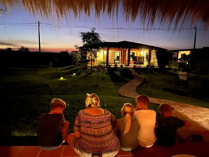 Un quincho con vista a nuestra casa.